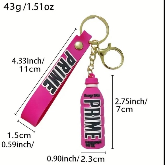🎁 2 Prime Bottle Key Chains  - Purple/Pink - Picture 3 of 3